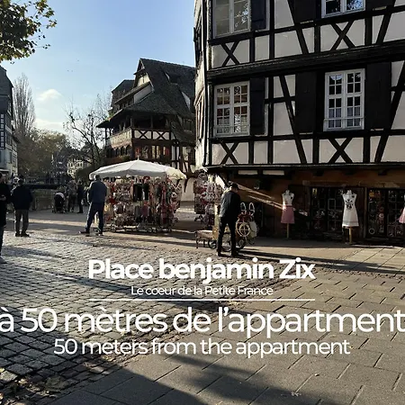 公寓 Le Petit Zix - Cosy Et Terrasse, Petite France 斯特拉斯堡