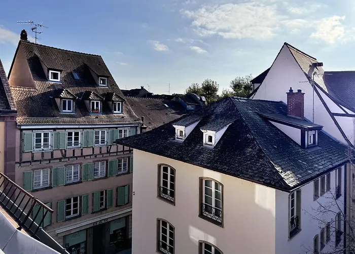 公寓 Le Petit Zix - Cosy Et Terrasse, Petite France *